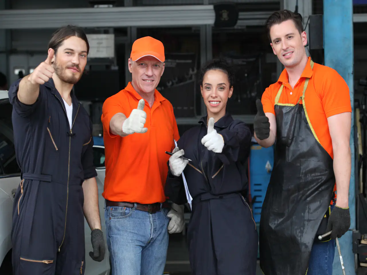 Lorem Ipsum technician performing a professional plumbing inspection