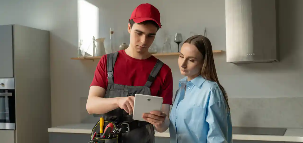 Professional technician providing reliable home services